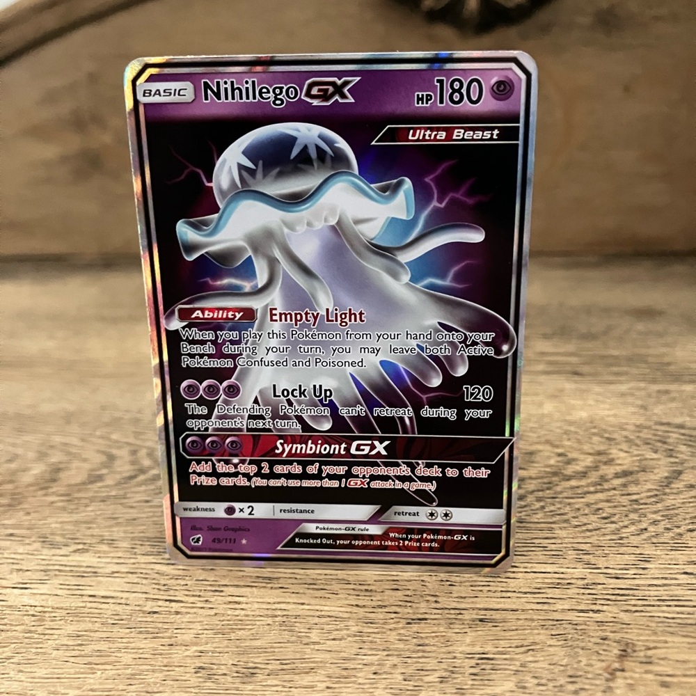 Pokemon Nihilego GX Trading Card